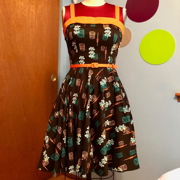 retro tiki dress